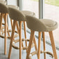 Scandinavian Matte Finish Upholstered Counter Height Stool Footrest Home Barstool Clearhalo 'Bar Furniture' 'Bar Stools' 'bar_stools' 'furn' 'furn_bar_stools' 'Furniture' 'furniture_bar_stools' 'Kitchen & Dining Furniture' 1200x1200_29292b97-5d16-4571-b283-731f97516745