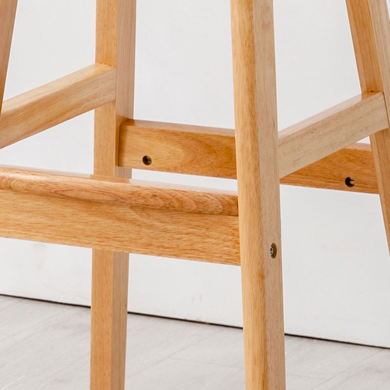 Leather Bucket Bar Stool Low Back Modern Indoor Counter Stool with Wood Legs Clearhalo 'Bar Furniture' 'Bar Stools' 'bar_stools' 'furn' 'furn_bar_stools' 'furniture_bar_stools' 'Kitchen & Dining Furniture' 'kitchen&dining_furn' 'kitchen' 'kitchen_furn' Furniture' 1200x1200_292ace23-602b-4796-a408-259793eb3587