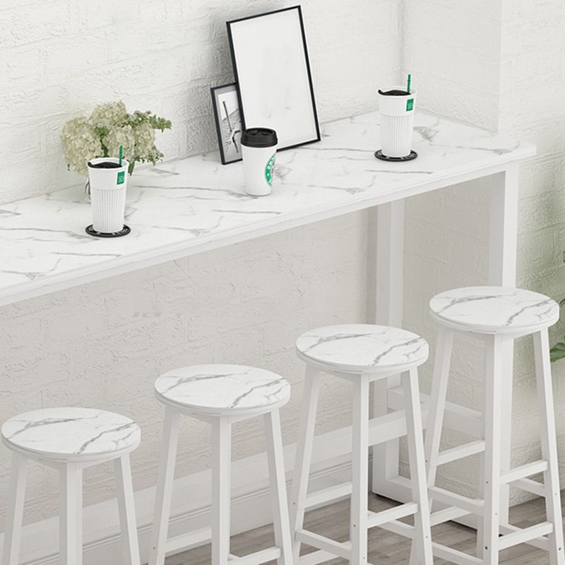 Modern Indoor Bar Dining Table Rectangle Bar Stool Table with Footrest Clearhalo 'Bar Furniture' 'Bar Tables' 'bar_tables' 'furn' 'furn_bar_tables' 'Furniture' 'Kitchen & Dining Furniture' 1200x1200_292adb3e-3434-457d-a48b-19c5d6c1e9a5