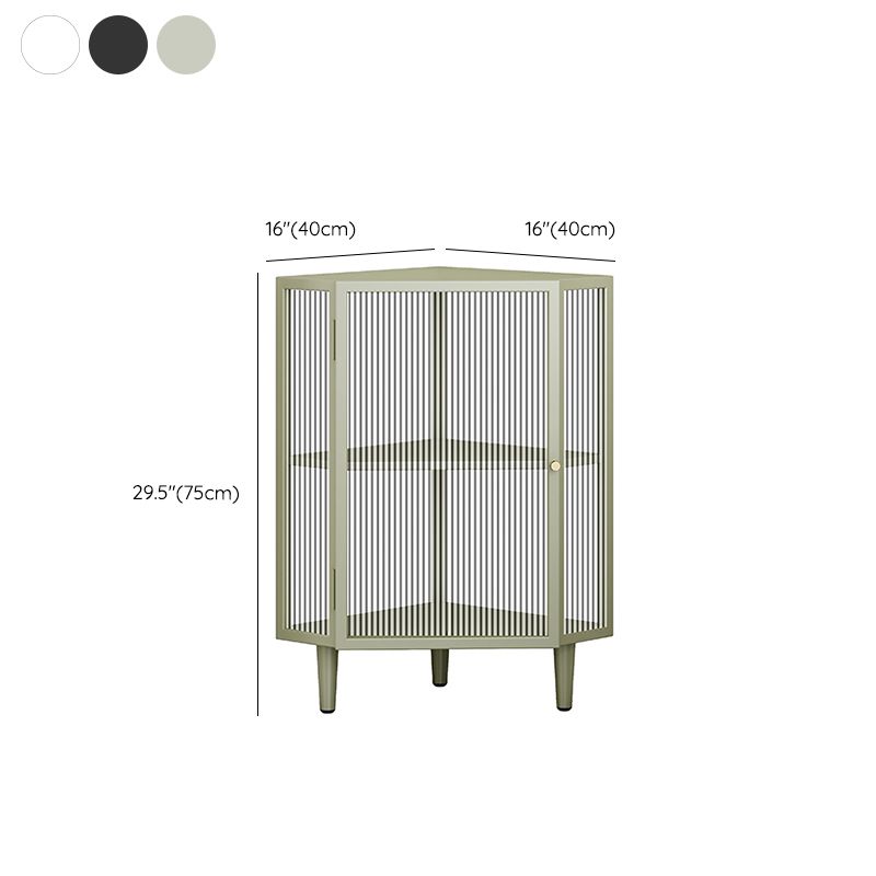 Modern China Cabinet Metal Corner Unit Storage Cabinet for Dining Room Clearhalo 'Display & China Cabinets' 'display_china_cabinets' 'furn' 'furn_display_china_cabinets' 'Furniture' 'Kitchen & Dining Furniture' 1200x1200_292c29f7-c10a-465f-8b1a-c2f79dfa4c72