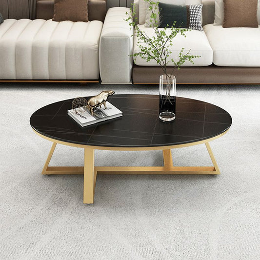 Tavol tavolino da caffè a croce ardesia tavolino ovale per soggiorno
