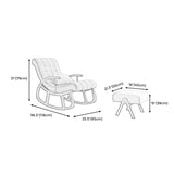 25.59" L x 46.45" W x 31.10" H Lounge Chair Solid Wood Frame Accent Chair for Living Room Clearhalo 'Accent Chairs' 'accent_chairs' 'Chairs & Seating' 'furn' 'furn_accent_chairs' 'Furniture' 'Living Room Furniture' 1200x1200_2931848e-cfaa-45c9-a183-68a0c404ca54