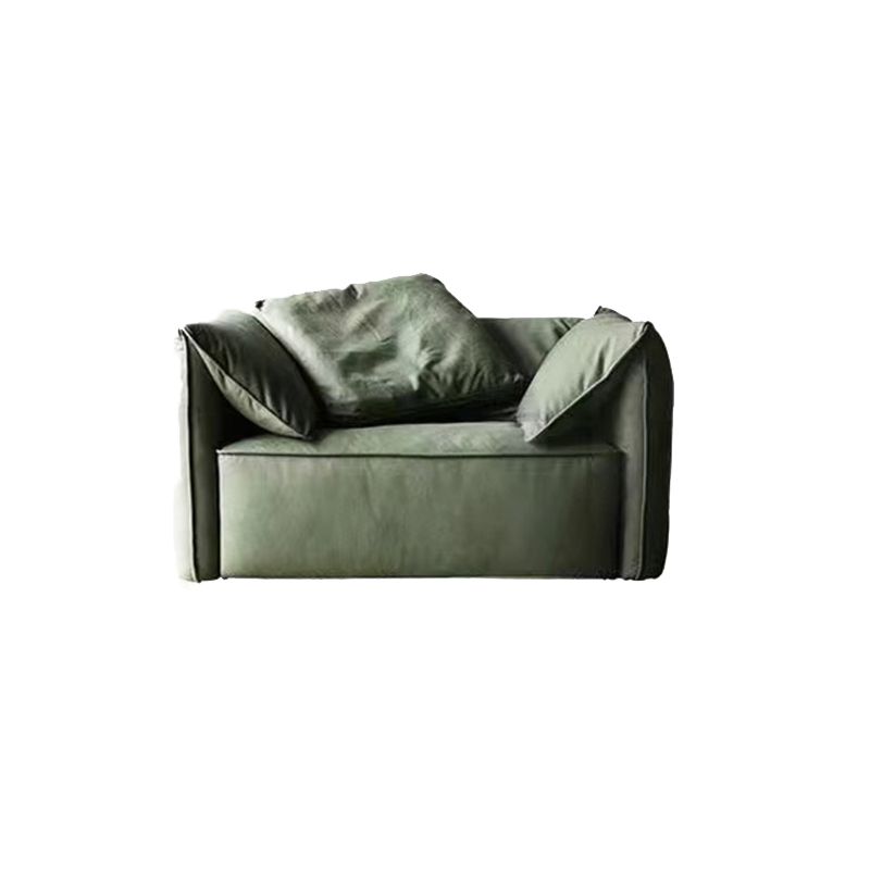 Living Room Faux Leather Settee Green Slipcovered Sofa with Pillow Top Arm Clearhalo 'furn' 'furn_sofas' 'Furniture' 'furniture_sofas' 'Living Room Furniture' 'Sofa' 'sofas' 1200x1200_293344c2-57e4-4b10-9545-ab5e18d7bbd2