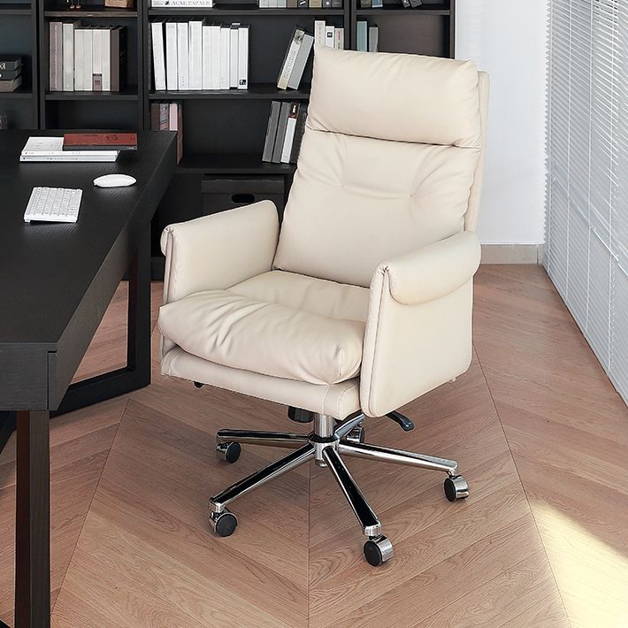 Height-adjustable Managers Chair Ergonomic Adjustable Executive Leather Chair Clearhalo 'furn' 'furn_office_chair' 'Furniture' 'Office Chairs' 'Office Furniture' 'office_chair' 1200x1200_29349a3c-daf7-443e-93e6-ab6e563fdb44