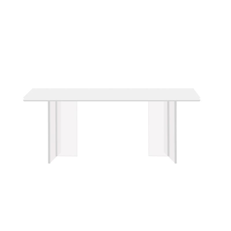 Simple Style Dining Table Acrylic Legs Table Home Rectangle Dining Table Clearhalo 'Dining Tables & Seating' 'Dining Tables' 'dining_table' 'furn' 'furn_dining_table' 'Furniture' 'furniture_dining_table' 'Kitchen & Dining Furniture' 1200x1200_293504f2-f53f-4de9-8e58-2dabb88d0486