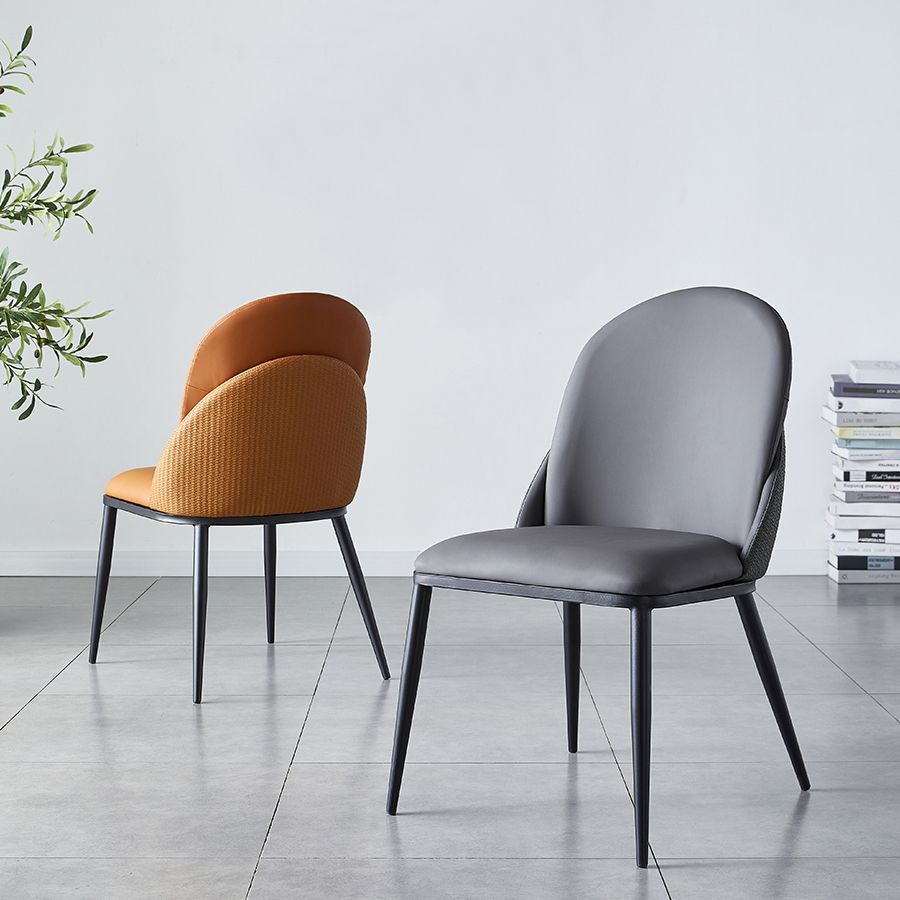 Contemporary Style Dining Chair Armless Metal Side Parsons Chairs for Kitchen Clearhalo ' kitchen&dining_furn' 'Dining Chairs' 'Dining Tables & Seating' 'dining_chair' 'furn' 'furn_dining_chair' 'Furniture' 'furniture_dining_chair' 'Kitchen & Dining Furniture' 'kitchen' 1200x1200_29350f10-b249-48da-8d91-4f56f3284abf