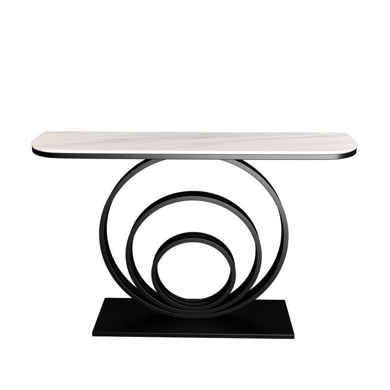 Mesa de consola de glamour de 31.5 pulgadas de acento de altura con 1 estante