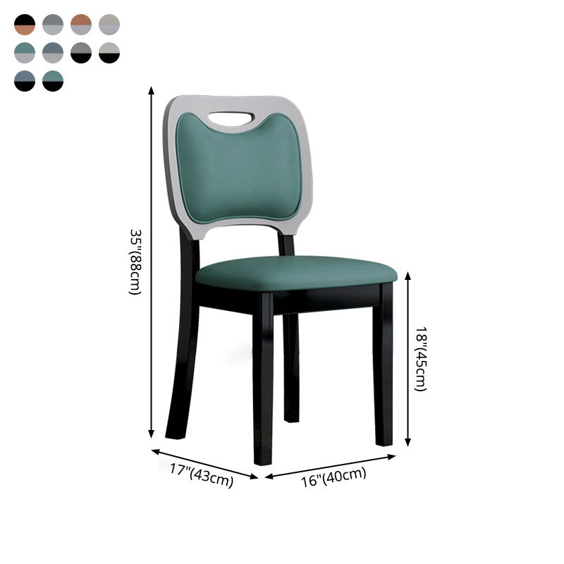 Scandinavian Home Side Chair Open Back Wood Upholstered Dining Room Chair (Set of 2) Clearhalo ' kitchen&dining_furn' 'Dining Chairs' 'Dining Tables & Seating' 'dining_chair' 'Furniture' 'furniture_dining_chair' 'Kitchen & Dining Furniture' 'kitchen' 1200x1200_29359f6f-245e-421c-9ef7-9343452ee502
