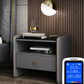 Modern Glass Top Nightstand Wooden Bedside Cabinet with Drawers for Bedroom Clearhalo 'Bedroom Furniture' 'furn' 'furn_night_stand' 'Furniture' 'night_stand' 'Nightstands' 1200x1200_293632c0-b03d-482b-bca2-69bbee140adf