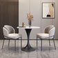 White Stone Dinette Set with Metal Base 1/3/4/5 Pieces Modern Round Table Set Clearhalo 'Dining Room Sets' 'Dining Tables & Seating' 'dining_room_set' 'furn' 'furn_dining_room_set' 'Furniture' 'Kitchen & Dining Furniture' 1200x1200_2939af70-6ecb-45d2-831a-d5274d8816fc