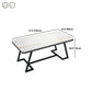 Modern 1/2/5/7 Pieces Dining Set White Stone Top Dining Furniture Clearhalo 'Dining Room Sets' 'Dining Tables & Seating' 'dining_room_set' 'furn' 'furn_dining_room_set' 'Furniture' 'Kitchen & Dining Furniture' 1200x1200_293adb33-8fe9-4d86-a793-e5ae992b8f38