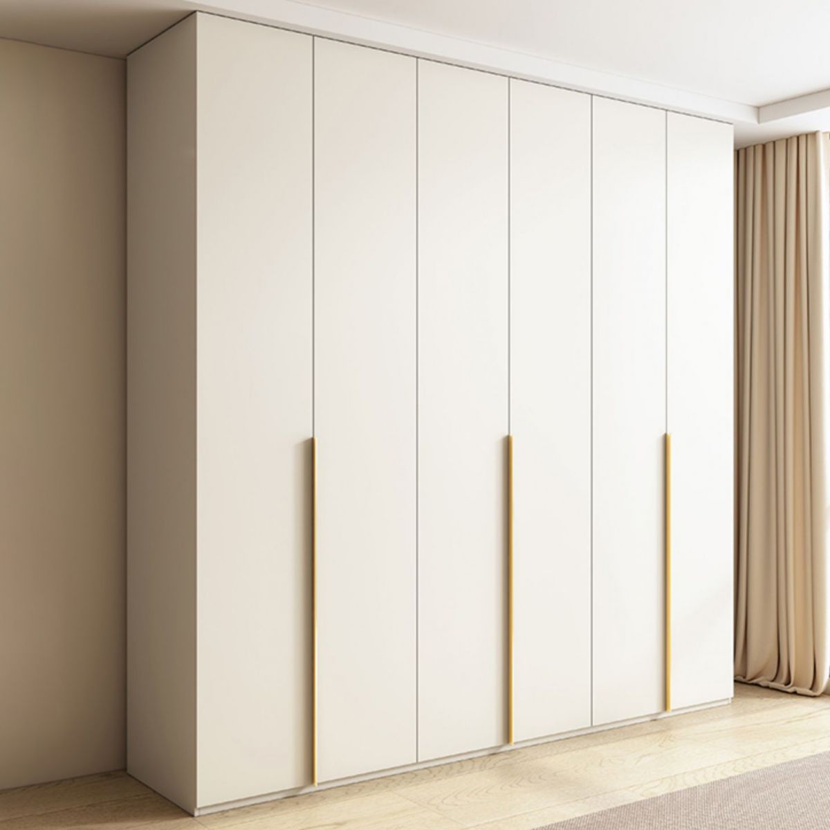 Modern Artificial Wood Wardrobe Freestanding Wardrobe in White Clearhalo 'Armoires & Wardrobes' 'armoires_wardrobes' 'Bedroom Furniture' 'furn' 'furn_armoires_wardrobes' 'Furniture' 1200x1200_293c2358-5476-42b3-8ce9-aa66029e40b4