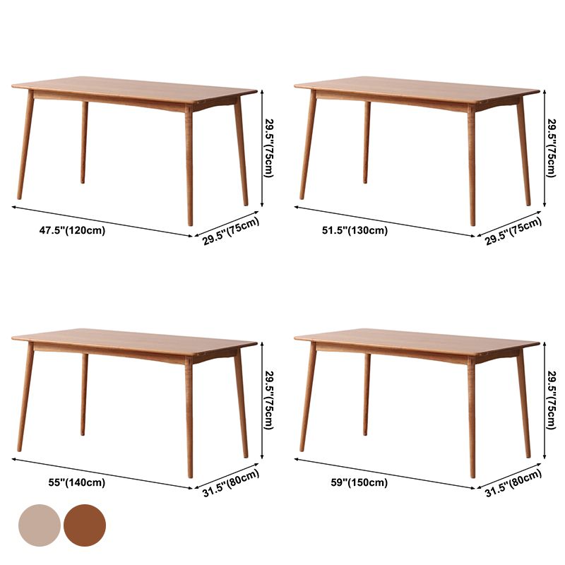 Modern Style Solid Wood Furniture 4-foot Dining Site Table for Dining Room Clearhalo ' dining_table' 'Dining Tables & Seating' 'Dining Tables' 'furn' 'furn_dining_table' 'Furniture' 'furniture_dining_table' 'Kitchen & Dining Furniture' 'kitchen&dining_furn' 'kitchen' 'kitchen_dining_table' 1200x1200_293c904c-bbac-4433-b6e9-511d27f00384