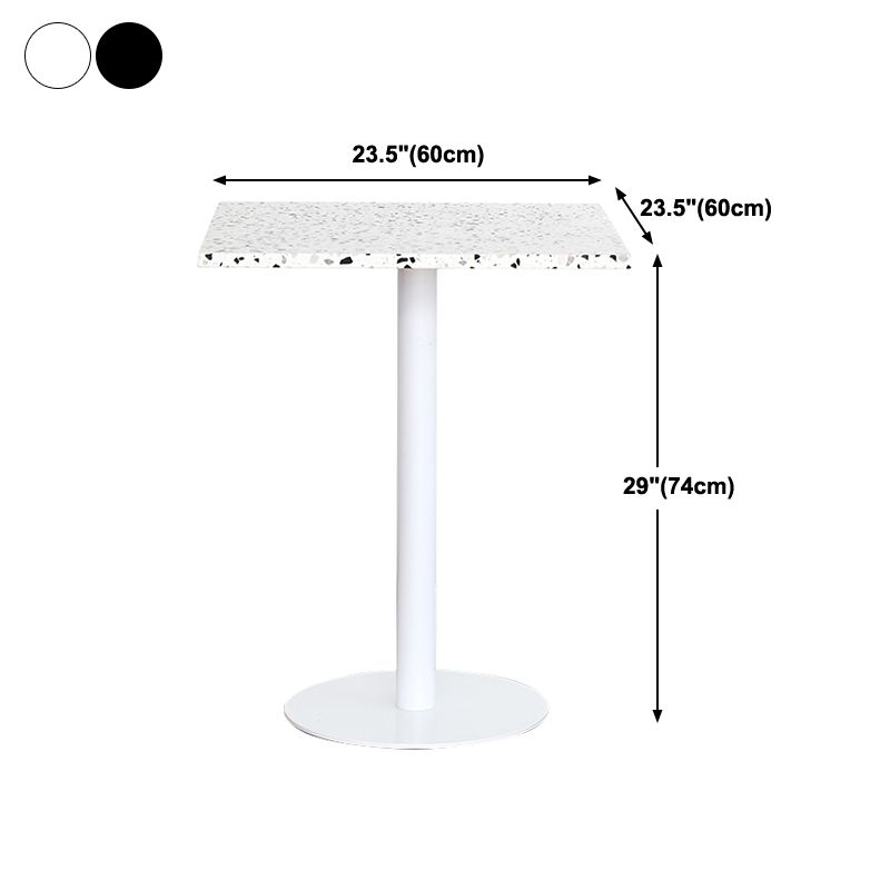 Industrial Style Dining Table Stone Pedestal Dining Site Table for Dining Room Clearhalo ' dining_table' 'Dining Tables & Seating' 'Dining Tables' 'furn' 'furn_dining_table' 'Furniture' 'furniture_dining_table' 'Kitchen & Dining Furniture' 'kitchen&dining_furn' 'kitchen' 'kitchen_dining_table' 1200x1200_293e2a99-8443-4284-b812-1fe776d855be