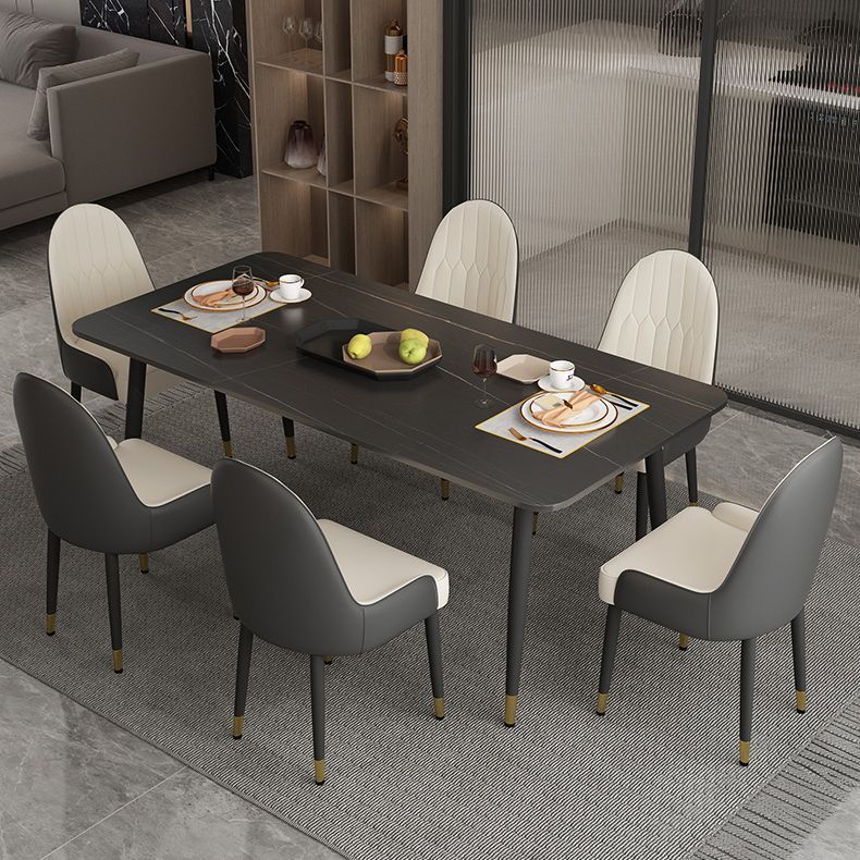 1/2/5/7 Pieces Dining Set Modern Sintered Stone Dining Furniture Set /Separate Items Clearhalo 'Dining Room Sets' 'Dining Tables & Seating' 'dining_room_set' 'furn' 'furn_dining_room_set' 'Furniture' 'furniture_dining_room_set' 'Kitchen & Dining Furniture' 'kitchen&dining_furn' 'kitchen' 1200x1200_293fbdf1-0500-4f0c-96b1-35f1c67d6c82