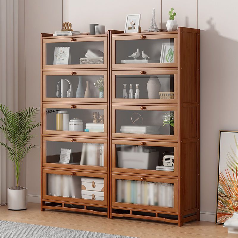 Engineered Wood Barrister Bookcase Contemporary Closed Back Bookshelf with Doors Clearhalo 'Bookcases' 'furn' 'furn_bookcases' 'Furniture' 'furniture_bookcases' 'Office Furniture' 1200x1200_29404449-0cdc-4be2-a6cf-ea2e67cbbe8e