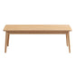 Table à manger rectangulaire en bois massif d'hévéa, pour la cuisine