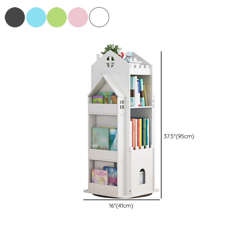 Bibliothèque en bois d'ingénierie standard de style scandinave ouvre à l'arrière en bois d'ingénierie standard