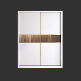 Armoire en bois de style contemporain placard de garde-robe de porte à porte douce avec tiroir