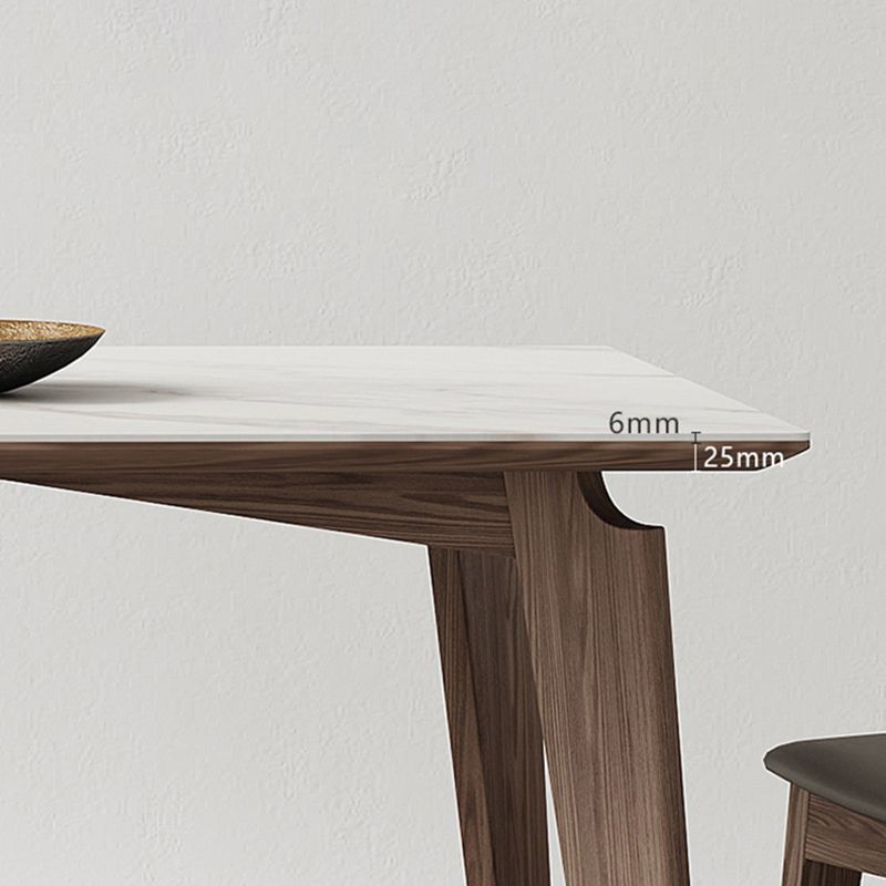 Mid-Century Rectangle Shape Table Sintered Stone Dining Table for Kitchen Clearhalo ' dining_table' 'Dining Tables & Seating' 'Dining Tables' 'furn' 'furn_dining_table' 'Furniture' 'furniture_dining_table' 'Kitchen & Dining Furniture' 'kitchen&dining_furn' 'kitchen' 'kitchen_dining_table' 1200x1200_2944b019-5826-4245-990b-658f52f1b4f2