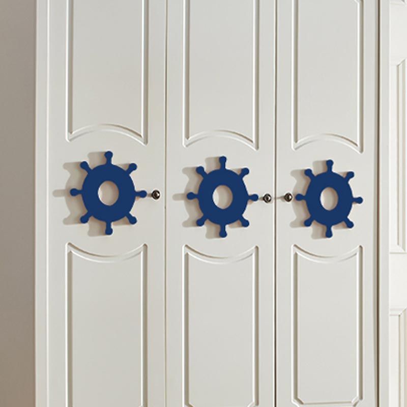 Kleiderschrank im Küstenstil Gummiholz ​​und technische Holzgarderobeschrank