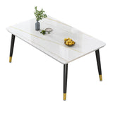 Contemporary Standard Sintered Stone Top Dining Table Rectangle Dining Table for Kitchen Clearhalo ' dining_table' 'Dining Tables & Seating' 'Dining Tables' 'furn' 'furn_dining_table' 'Furniture' 'furniture_dining_table' 'Kitchen & Dining Furniture' 'kitchen&dining_furn' 'kitchen' 'kitchen_dining_table' 1200x1200_2949ef7d-d4ca-4e1a-8754-61b888e1b552