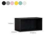 Scandinavian Standard Bookcase Engineered Wood Closed Back with Cabinets