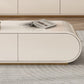 Wooden Coffee or End Table with Storage Drawers Contemporary Abstract