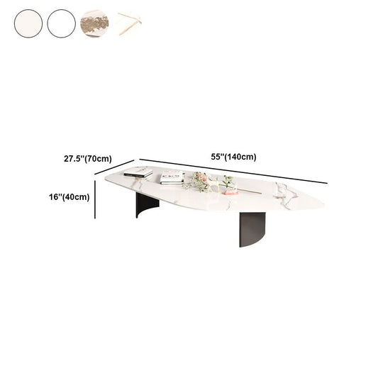 15.74" Tall 1 Single Stone Top Cocktail Table Geometric Coffee Table Clearhalo 'Coffee & Accent Tables' 'Coffee Tables' 'coffee_tables' 'furn' 'furn_coffee_tables' 'Furniture' 'Living Room Furniture' 1200x1200_294b2afe-fa4d-4beb-82ef-a6ef1f5bbb62