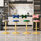 Scandinavian Design Upholstered Bar Stools with Fabric Round Stools with Footrest Clearhalo 'Bar Furniture' 'Bar Stools' 'bar_stools' 'furn' 'furn_bar_stools' 'Furniture' 'furniture_bar_stools' 'Kitchen & Dining Furniture' 1200x1200_294bb083-5ea5-4ae4-bacc-332a30c4bedb