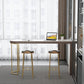 Contemporary Pub Table Set 1/2/3 Pcs Metal Frame Bar Table and Stools Clearhalo 'Bar Furniture' 'furn' 'furn_home_bar_bar_sets' 'Furniture' 'Home Bars & Bar Sets' 'home_bar_bar_sets' 'Kitchen & Dining Furniture' 1200x1200_294bd8a8-e5a4-4789-be4c-7aebe1d6742b
