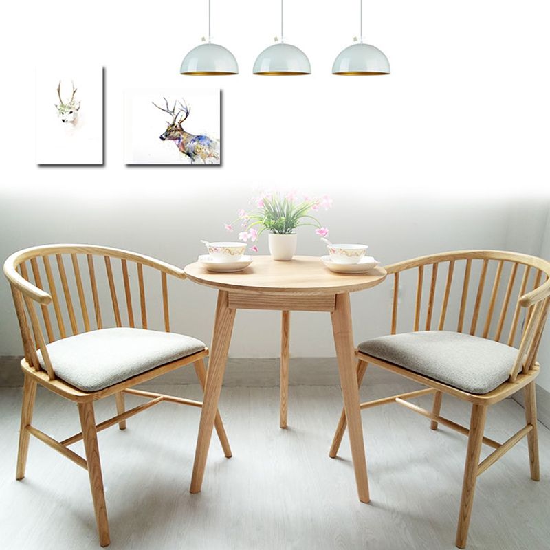Scandinavian Style Upholstered Side Chair Windsor Back Dining Chairs for Home Clearhalo ' kitchen&dining_furn' 'Dining Chairs' 'Dining Tables & Seating' 'dining_chair' 'furn' 'furn_dining_chair' 'Furniture' 'furniture_dining_chair' 'Kitchen & Dining Furniture' 'kitchen' 1200x1200_294c06e2-b735-4c77-8321-b17fc61539df