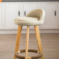 Modern Armless Backrest Counter Stool Wood Milk Tea Shop Bar Stool with Cushion and Pedal Clearhalo 'Bar Furniture' 'Bar Stools' 'bar_stools' 'furn' 'furn_bar_stools' 'furniture_bar_stools' 'Kitchen & Dining Furniture' 'kitchen&dining_furn' 'kitchen' 'kitchen_furn' Furniture' 1200x1200_294ef23e-bd2f-4269-88c8-15caebefebfa
