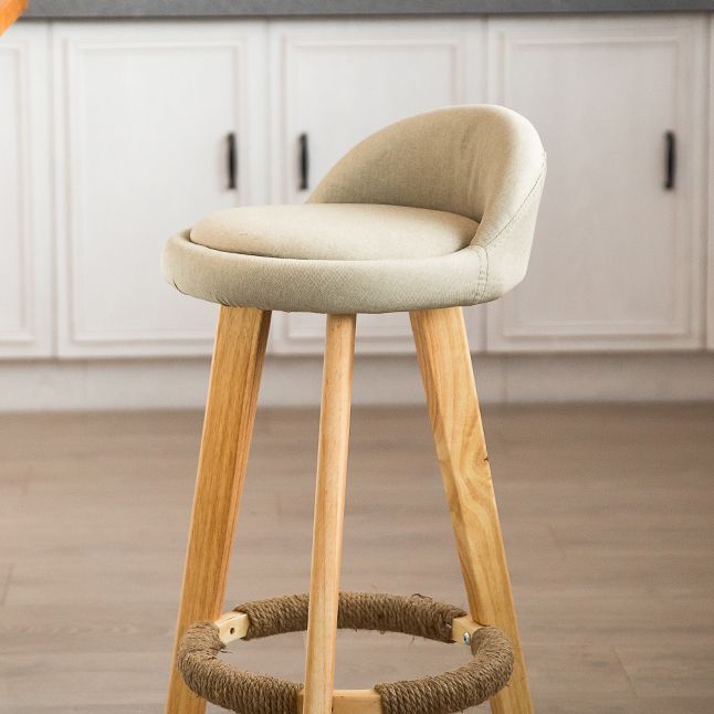 Modern Armless Backrest Counter Stool Wood Milk Tea Shop Bar Stool with Cushion and Pedal Clearhalo 'Bar Furniture' 'Bar Stools' 'bar_stools' 'furn' 'furn_bar_stools' 'furniture_bar_stools' 'Kitchen & Dining Furniture' 'kitchen&dining_furn' 'kitchen' 'kitchen_furn' Furniture' 1200x1200_294ef23e-bd2f-4269-88c8-15caebefebfa