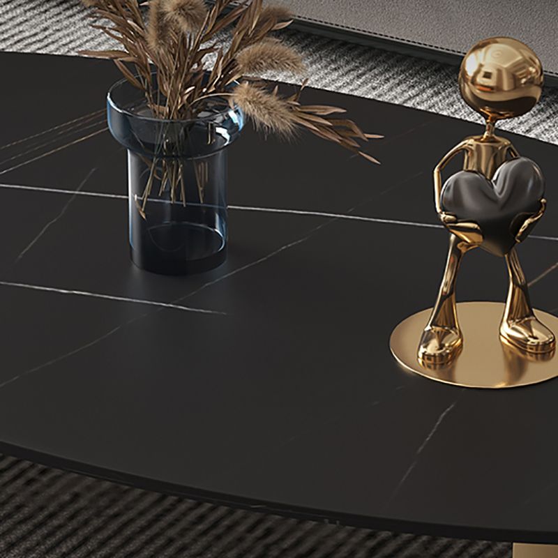 Table basse ovale en ardoise Glam pour salon