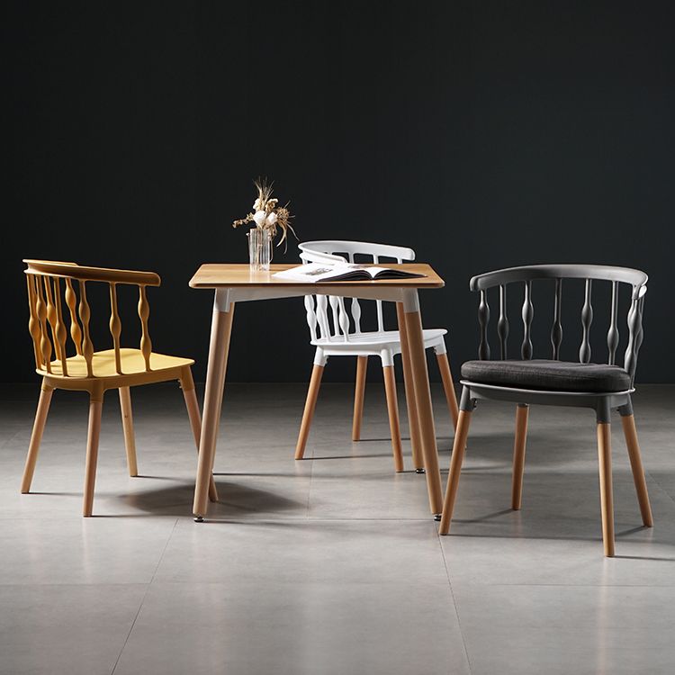 Contemporary Style Dining Wooden Chair Kitchen Wingback Side Arm Chair Clearhalo ' kitchen&dining_furn' 'Dining Chairs' 'Dining Tables & Seating' 'dining_chair' 'furn' 'furn_dining_chair' 'Furniture' 'furniture_dining_chair' 'Kitchen & Dining Furniture' 'kitchen' 1200x1200_2952ba5b-08b9-4b54-86b7-e5a917b63f15