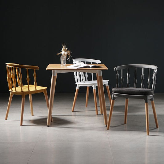 Contemporary Style Dining Wooden Chair Kitchen Wingback Side Arm Chair Clearhalo ' kitchen&dining_furn' 'Dining Chairs' 'Dining Tables & Seating' 'dining_chair' 'furn' 'furn_dining_chair' 'Furniture' 'furniture_dining_chair' 'Kitchen & Dining Furniture' 'kitchen' 1200x1200_2952ba5b-08b9-4b54-86b7-e5a917b63f15