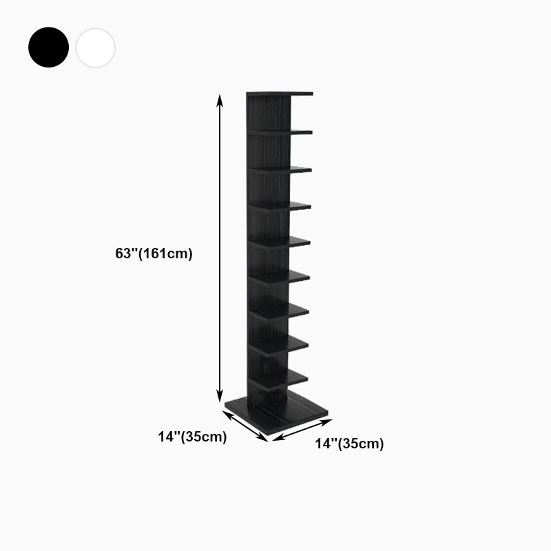 13.78"W Bookcase Contemporary Style Invisible Bookshelf for Home Office Clearhalo 'Bookcases' 'furn' 'furn_bookcases' 'Furniture' 'Office Furniture' 1200x1200_295356ce-86e0-4b37-8dbd-0660bbe1edd9