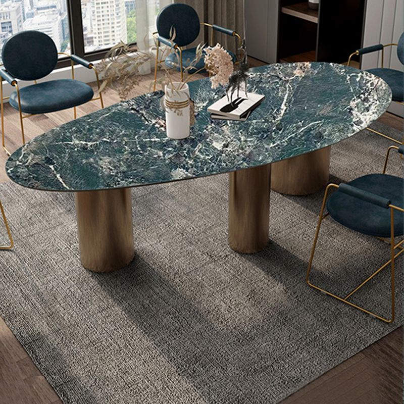 Simplicity Fixed Dining Room Table Sintered Stone Home Fixed Desk Clearhalo 'Dining Tables & Seating' 'Dining Tables' 'dining_table' 'furn' 'furn_dining_table' 'Furniture' 'Kitchen & Dining Furniture' 1200x1200_2953d618-6a77-4f8b-bcc7-e4a57ad28efb