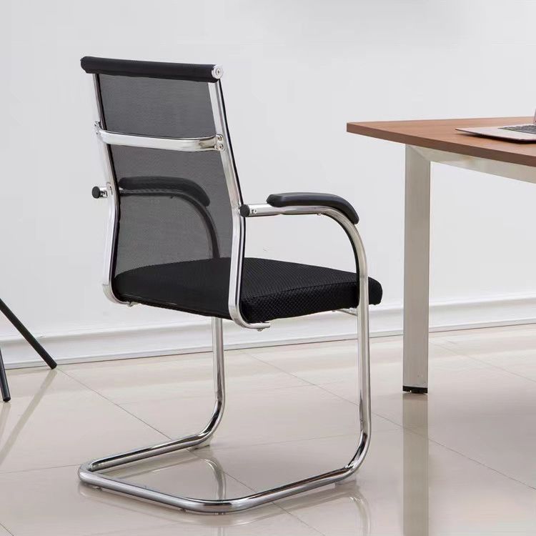 Contemporary Arm Chair Fixed Arms No Wheels Conference Chair Clearhalo 'furn' 'furn_office_chair' 'Furniture' 'Office Chairs' 'Office Furniture' 'office_chair' 1200x1200_2954a368-a273-4030-be5e-be82e6eed58e
