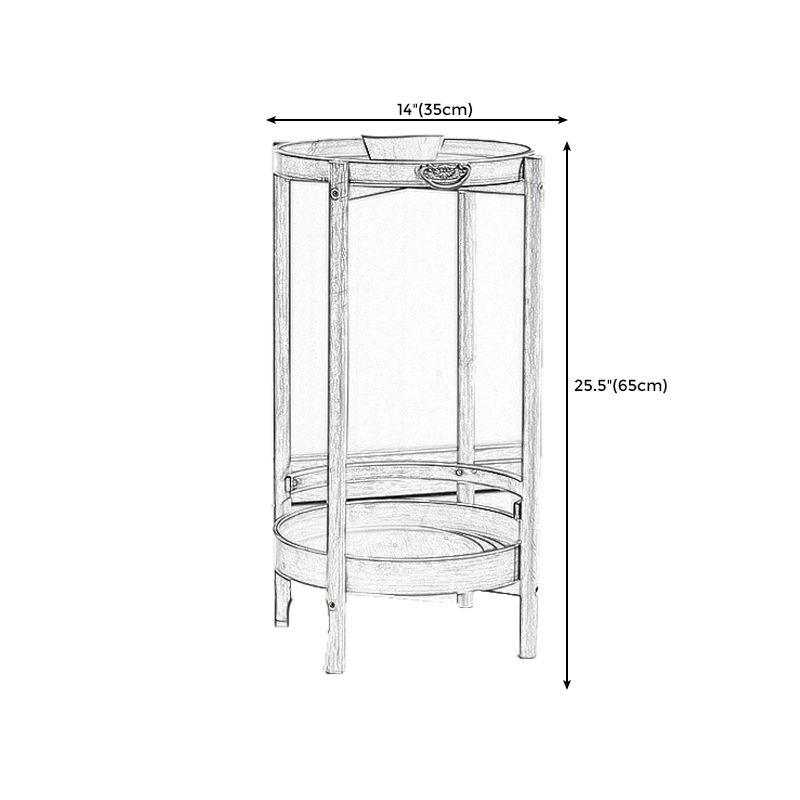 Wood End Table Round/Rectangular Side End Table with Storage Clearhalo 'Coffee & Accent Tables' 'End & Side Tables' 'end_side_table' 'end_side_tables' 'furn' 'furn_end_side_tables' 'Furniture' 'furniture_end_side_table' 'Living Room Furniture' 1200x1200_2955158e-5971-4f2f-a431-c89340e02c61