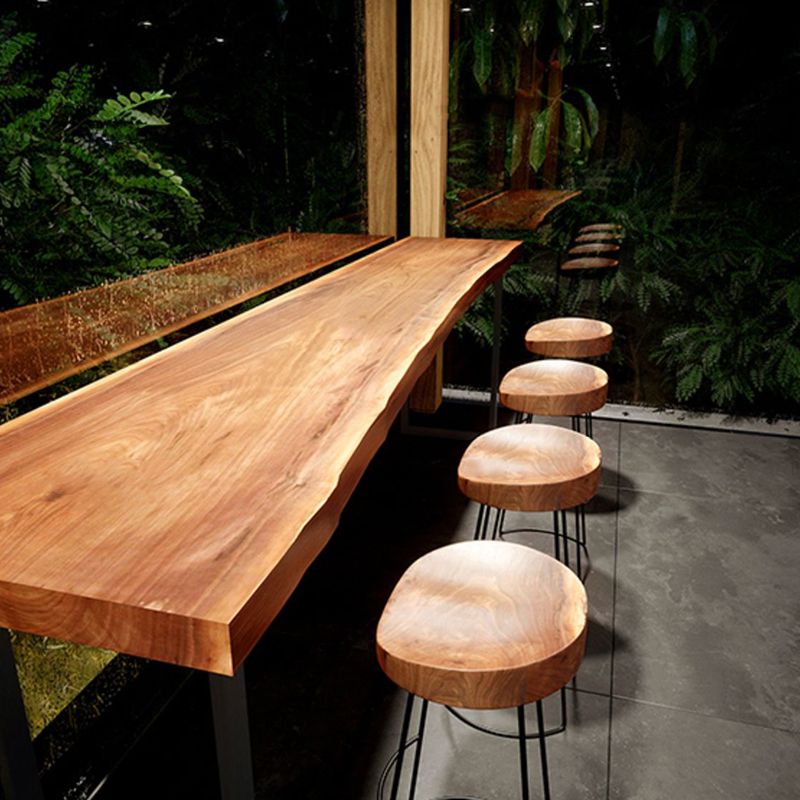 Wood Backless Dining Stools Contemporary Bar Stools with Footrest Clearhalo 'Bar Furniture' 'Bar Stools' 'bar_stools' 'furn' 'furn_bar_stools' 'Furniture' 'Kitchen & Dining Furniture' 1200x1200_29576c44-1940-4d45-b7ab-8ef68a5a621b