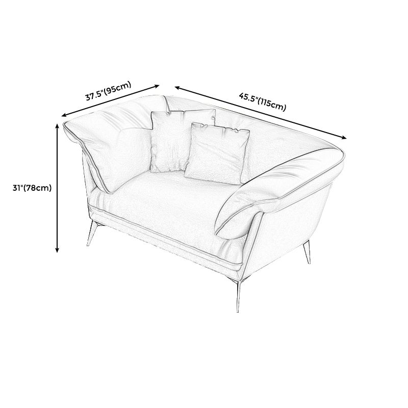30.71" H Modern Pillow Top Arm Sofa with Cushion Back for Living Room, Apartment Clearhalo 'furn' 'furn_sofas' 'Furniture' 'furniture_sofas' 'kitchen' 'kitchen_sofas' 'Living Room Furniture' 'Sofa' 'sofas' 1200x1200_29591c88-6725-4679-8fa4-4ecbca394854
