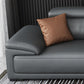 Black Faux Leather Sofa 33.46" H Pillow Top Arm Sofa & Chaise Clearhalo 'furn' 'furn_sectionals' 'Furniture' 'furniture_sectionals' 'Living Room Furniture' 'Sectionals' 1200x1200_295a0b24-d7a2-464e-840a-dc3f8f88121c