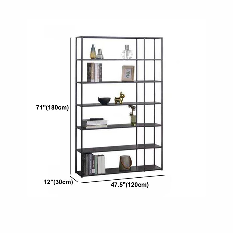 Industrial Style 5-Shelf Bookshelf Open Shelf Bookcase for Home Office Clearhalo 'Bookcases' 'furn' 'furn_bookcases' 'Furniture' 'furniture_bookcases' 'kitchen' 'kitchen_bookcases' 'Living Room Furniture' 'Office Furniture' 1200x1200_295a200a-662b-40bd-99d7-4dbb4bc3deda