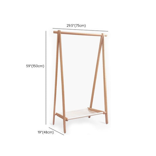 Striscia di cappotto in legno in legno solido classico con scaffalatura