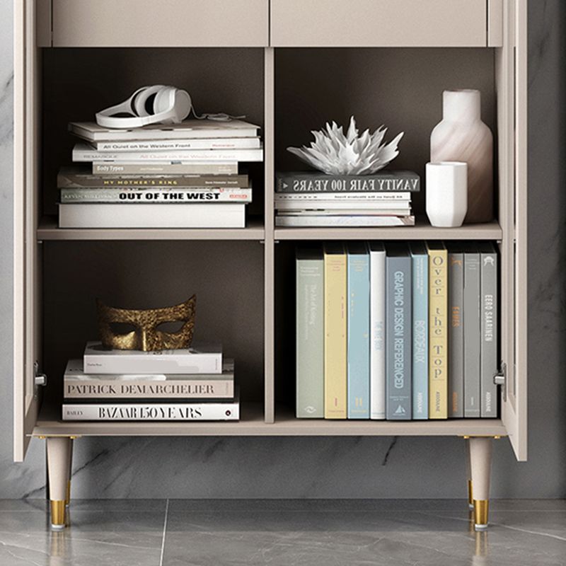 Glam metal boekenkast standaard gesloten back -boekenplank voor thuiskantoor