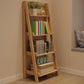 Modern Ladder Bookshelf Solid Wood Open Back Bookcase for Home