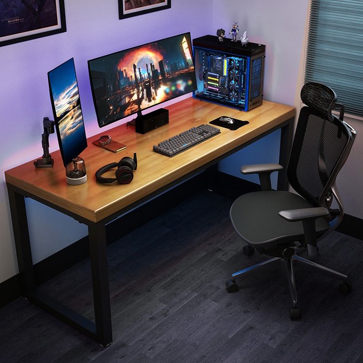 Modern Style Writing Desk Rectangular Pine Solid Wood Office Desk Clearhalo 'furn' 'furn_office_desk' 'Furniture' 'furniture_office_desk' 'Office Desks' 'Office Furniture' 'office_desk' 1200x1200_295c69f6-e3ee-45a9-a303-9a9592147e67