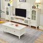 Console multimediale tradizionale Porta TV Console porta TV in legno massello con cassetti